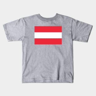 Austrian Flag in its Official Colors Kids T-Shirt